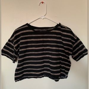 striped crop top